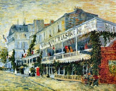 Restaurant de la Sirene at Asnieres, Vincent Van Gogh